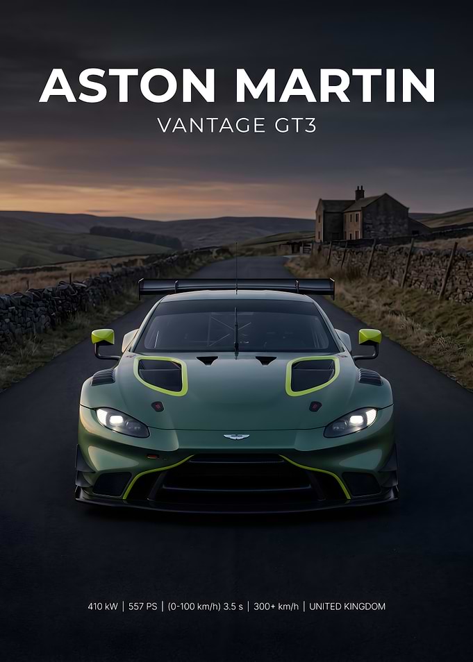 Aston Martin Vantage GT3 Poster