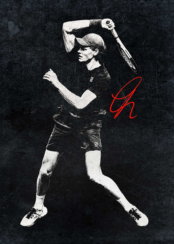 Tennis Legends in Motion | Iconic Grand Slam Inspired Wall Art