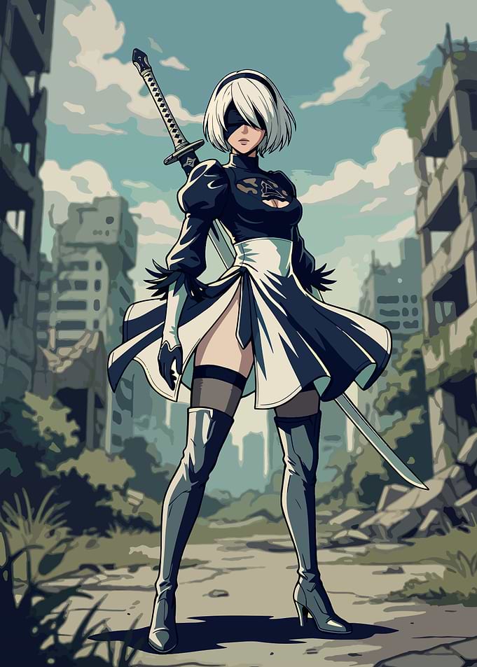 2B from NieR Automata