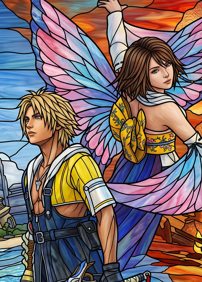 Final Fantasy X Tidus and Yuna