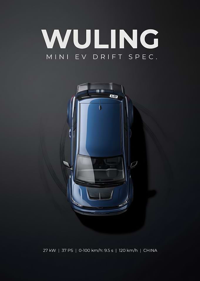 Wuling Mini EV Drift Spec Poster