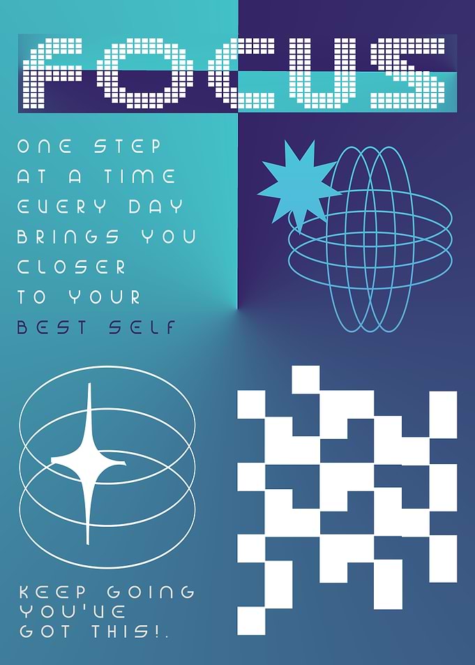 Inspirational Focus Motivational Poster
