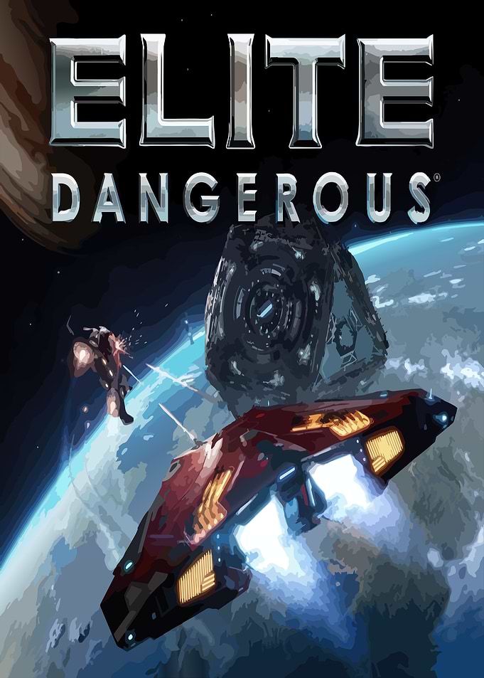 Elite Dangerous Space Combat Poster