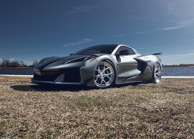 Silver Chevrolet Corvette C8 Z06
