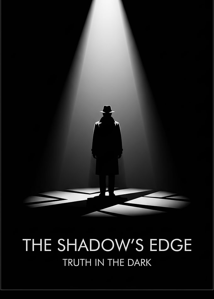 The Shadow's Edge Noir Poster