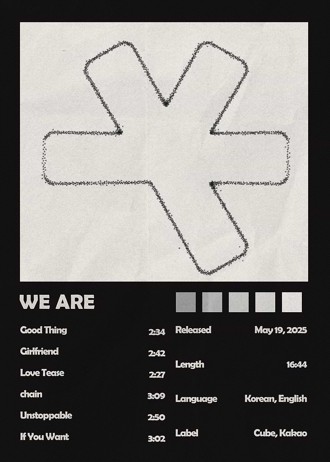 We Are Music Album Tracklist Poster