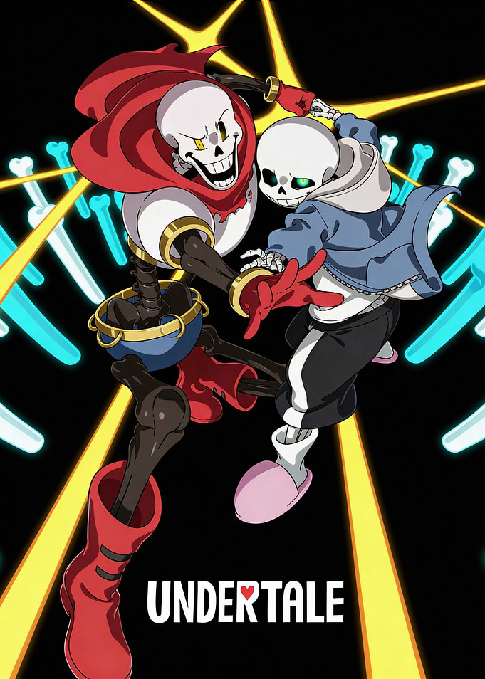 Undertale Sans and Papyrus Dynamic Illustration