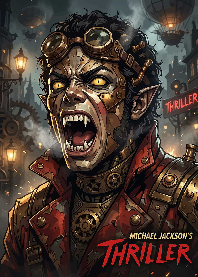 Steampunk Michael Jackson Thriller Poster