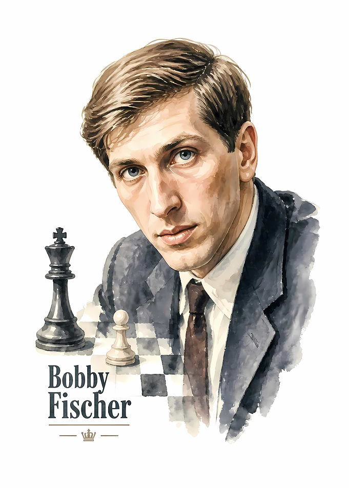 Bobby Fischer Chess Portrait
