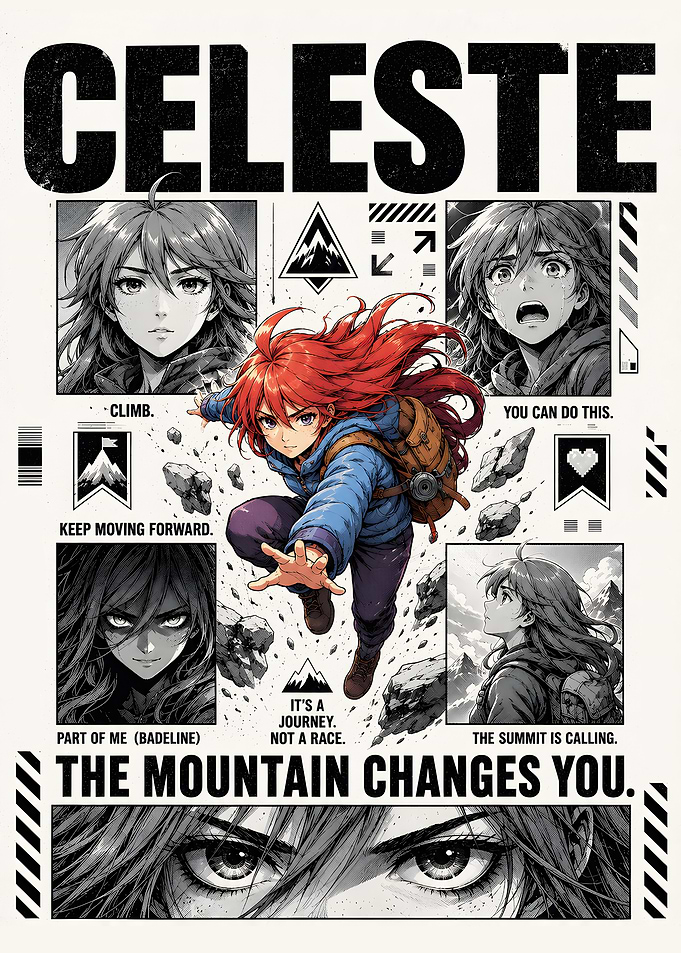 Celeste Game Poster Art