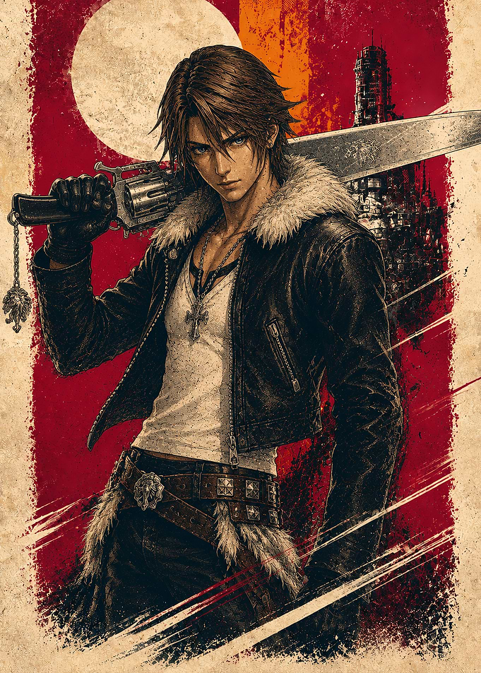 Squall Leonhart Poster Art