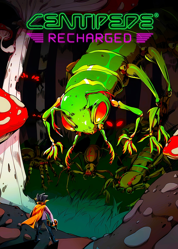 Centipede Recharged Video Game Poster