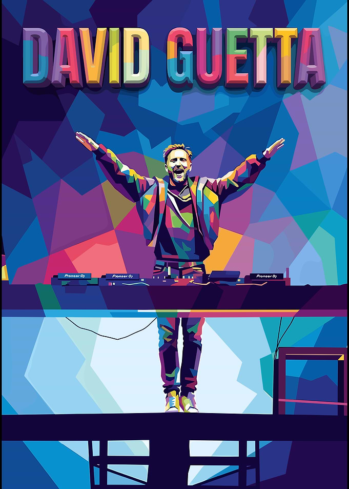David Guetta Pop Art Poster
