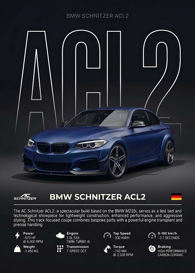 BMW Schnitzer ACL2 Performance Poster