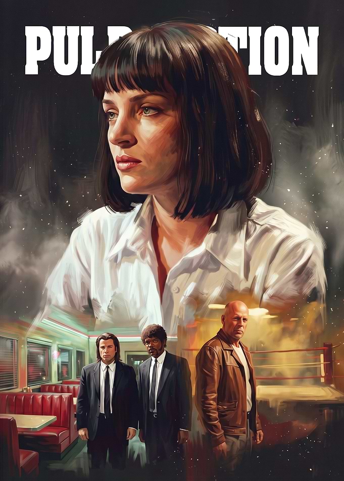 Pulp Fiction Movie Poster Art