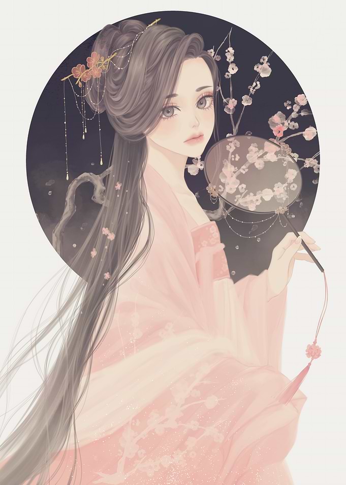 Elegant Woman in Traditional Chinese Attire