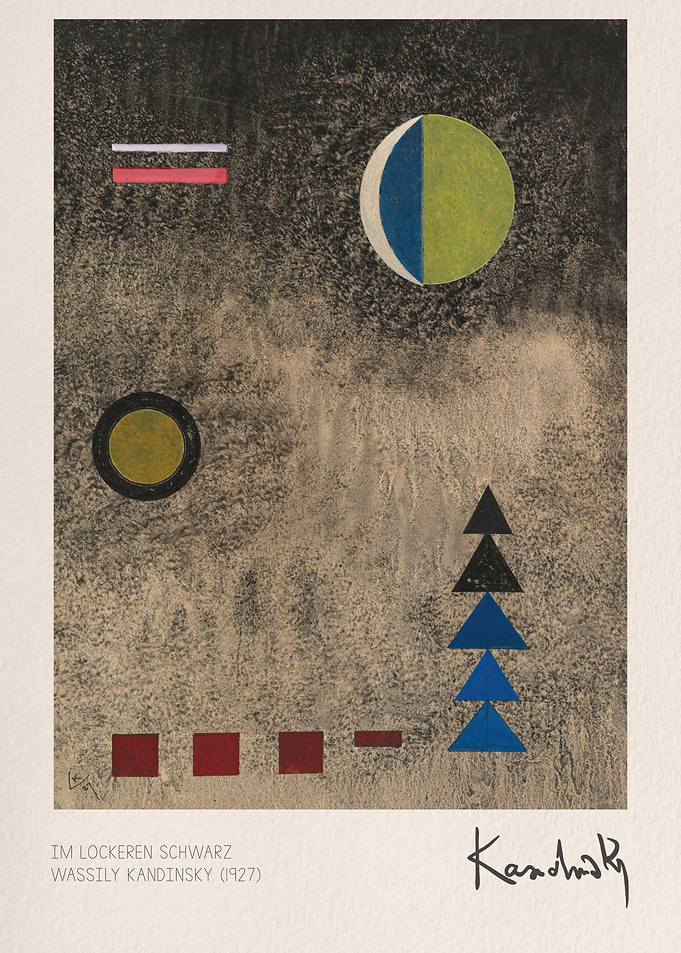 Wassily Kandinsky Im Lockeren Schwarz Print