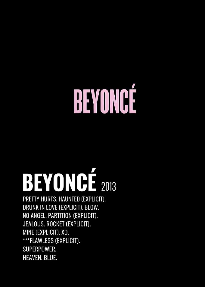 Beyoncé 2013 Album Poster