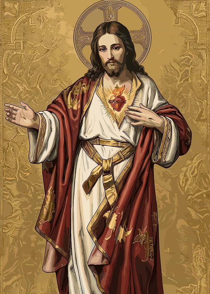 Sacred Heart of Jesus Illustration