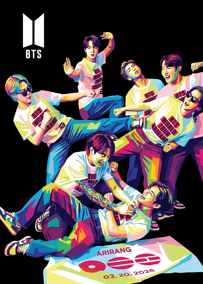 BTS Pop Art Poster
