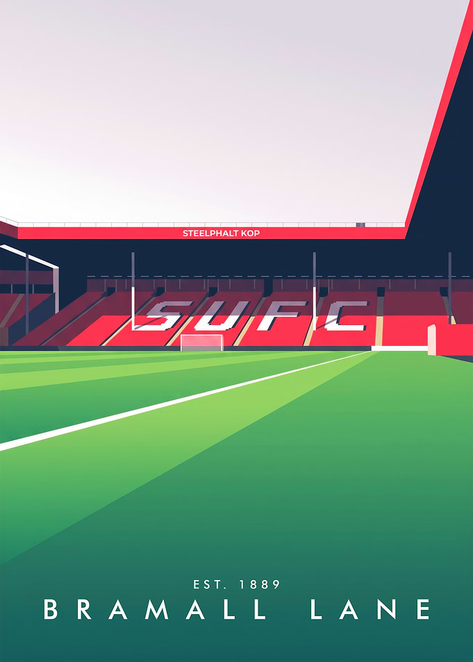 Bramall Lane Stadium Minimalist Poster