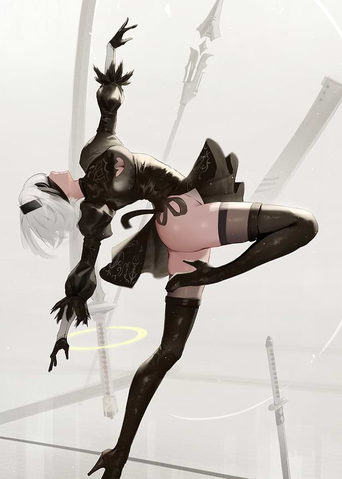 2B from NieR Automata in Action