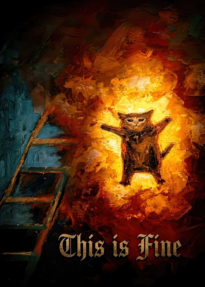 This is Fine Cat Oil Painting