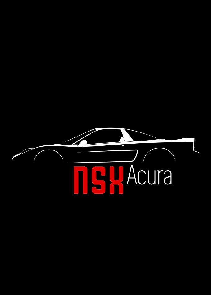 Acura NSX Minimalist Car Silhouette