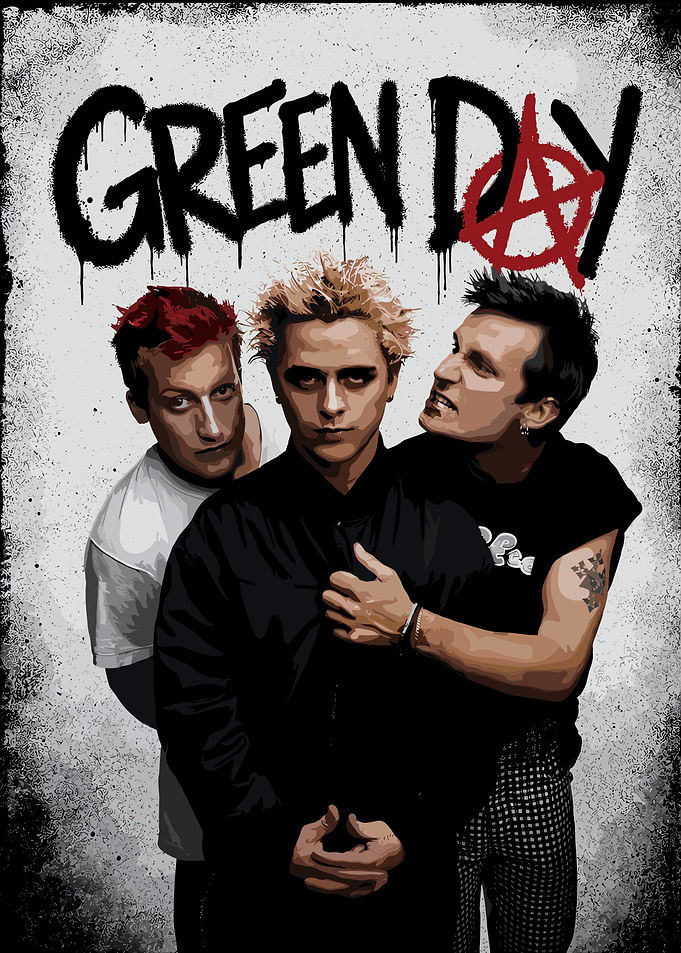 Green Day Punk Rock Band Poster