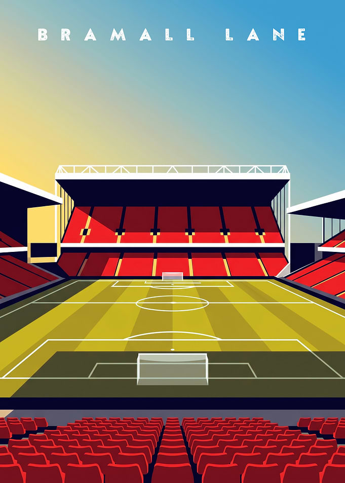 Bramall Lane Stadium Minimalist Poster