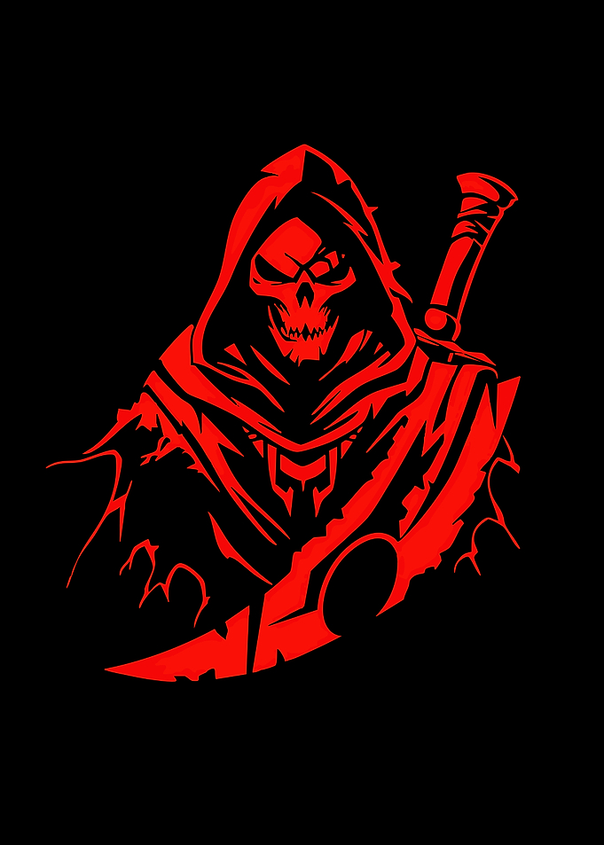 Red Hooded Reaper Gaming Logo