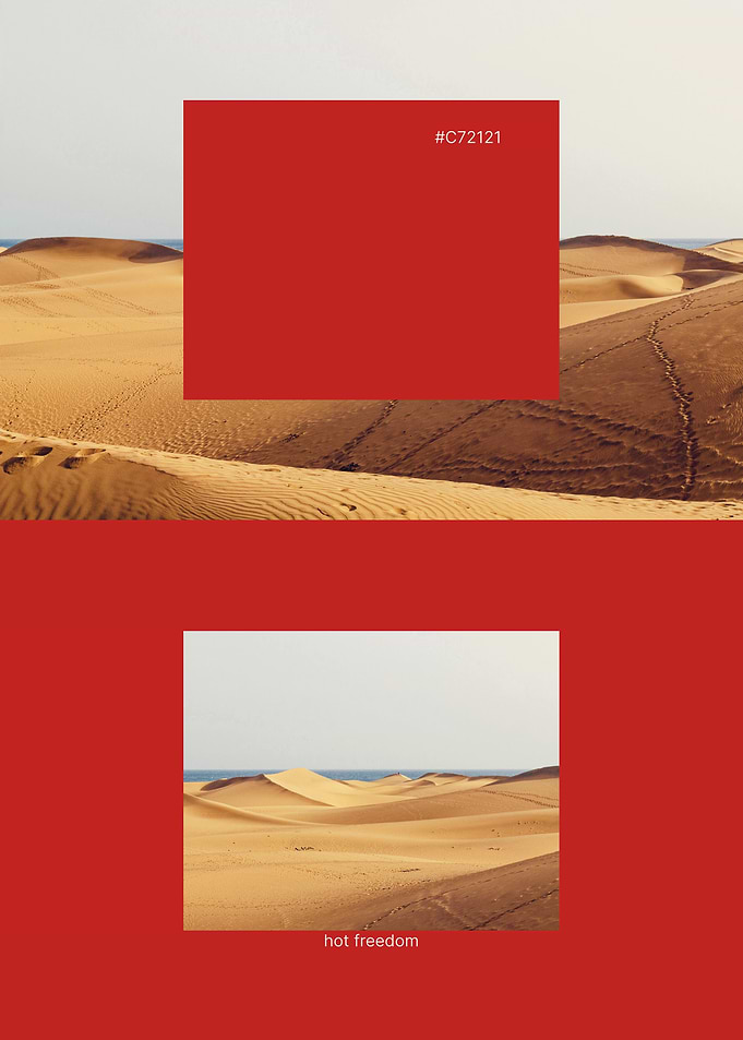 Hot Freedom Desert Color Palette