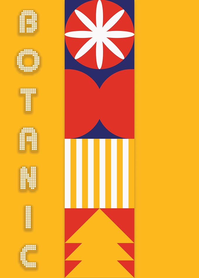 Botanic Geometric Poster Design