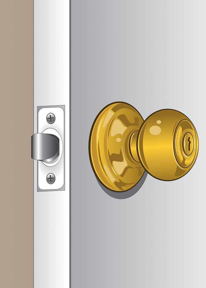 Gold Door Knob and Latch