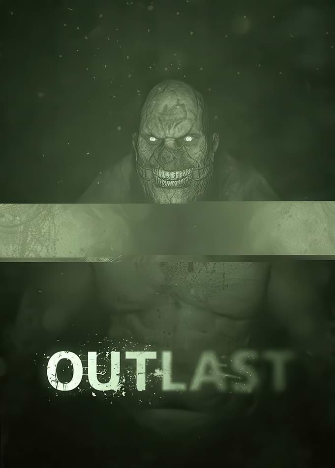 Outlast Chris Walker Horror Poster