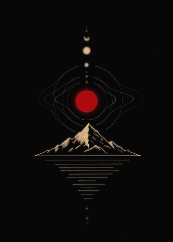 Minimalist Fuji Sun