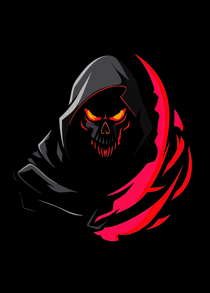 Grim Reaper Gaming Mascot Logo