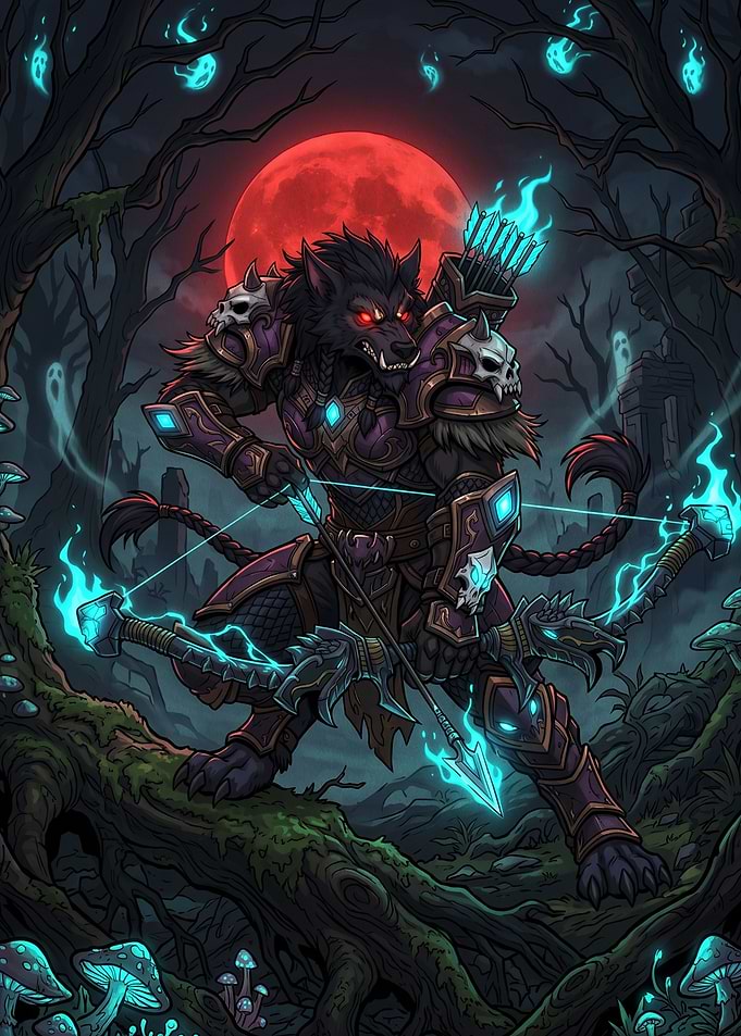 Werewolf Archer in Enchanted Forest