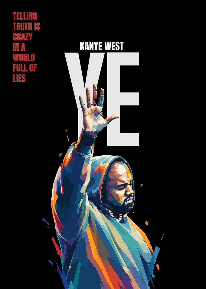 Kanye West Ye Poster Art
