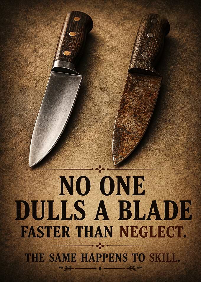 Inspirational Blade Neglect Quote Poster