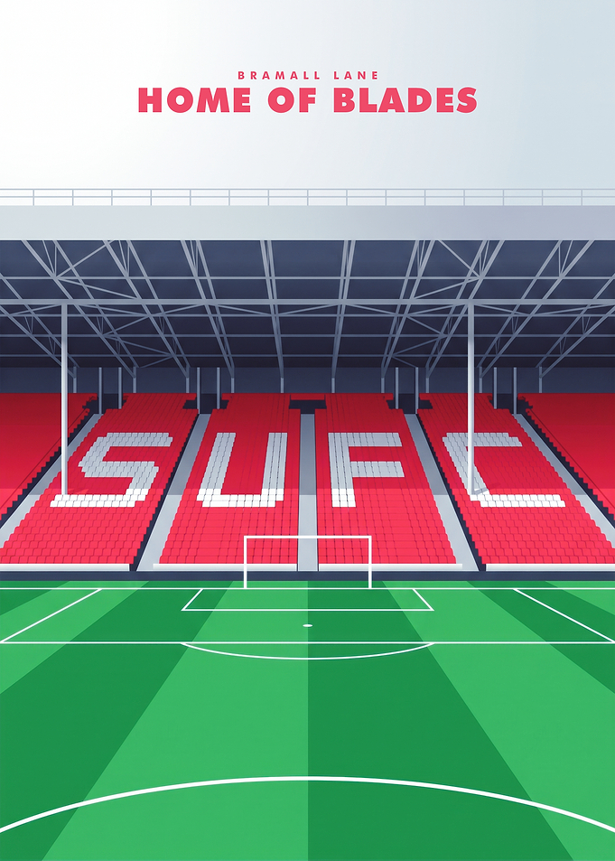 Bramall Lane Home of Blades Poster