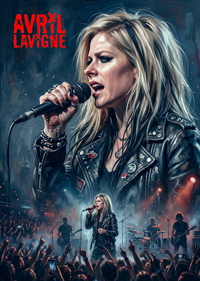 Avril Lavigne Live Concert Poster