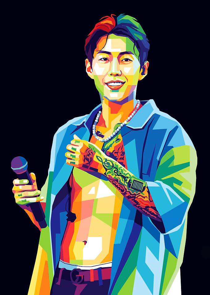 Jay Park Pop Art Portrait