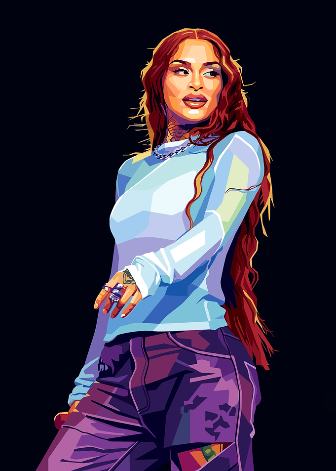 Kehlani Vector Art Portrait