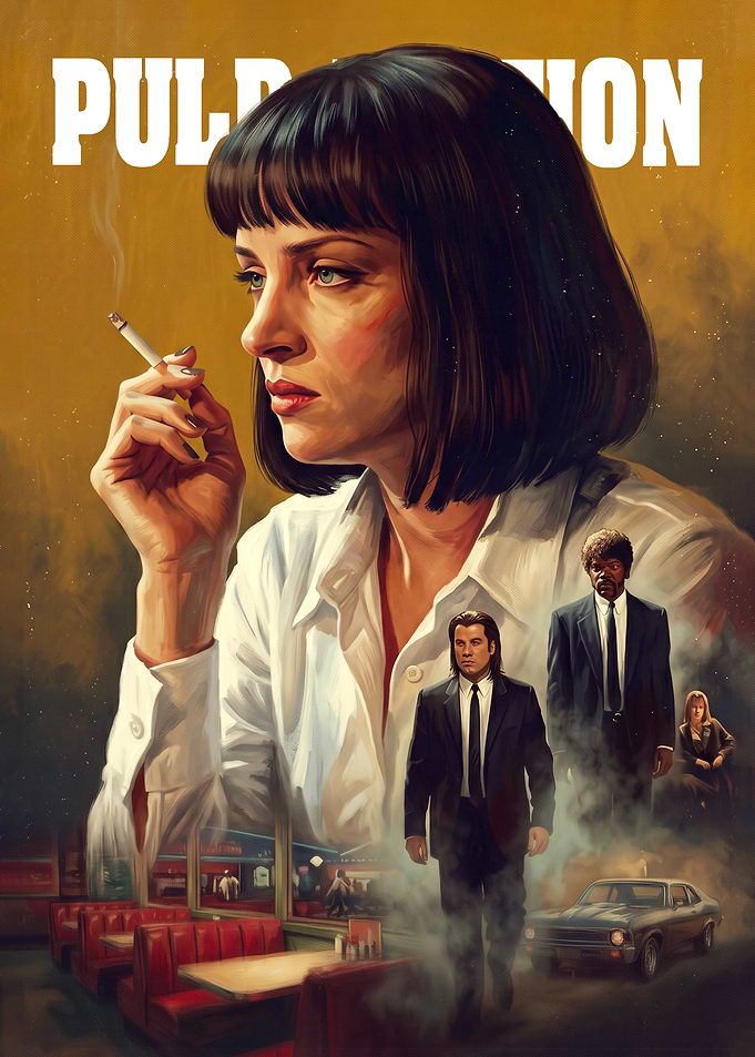 Pulp Fiction Movie Poster Art
