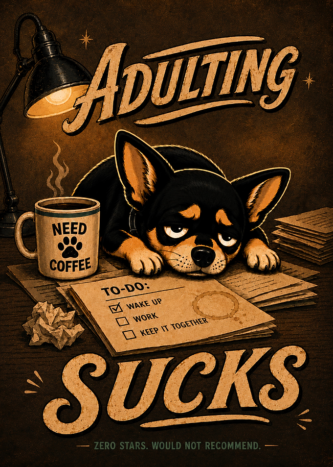 Adulting Sucks - Chihuahua Poster