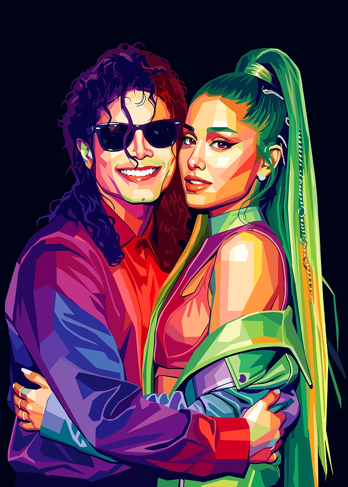 Michael Jackson and Ariana Grande Portrait