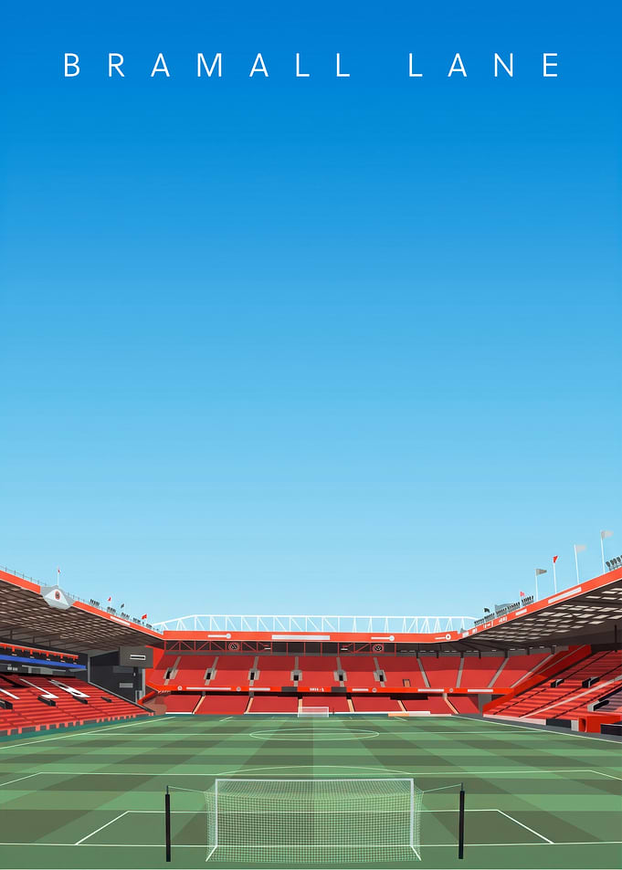 Bramall Lane Stadium Minimalist Poster