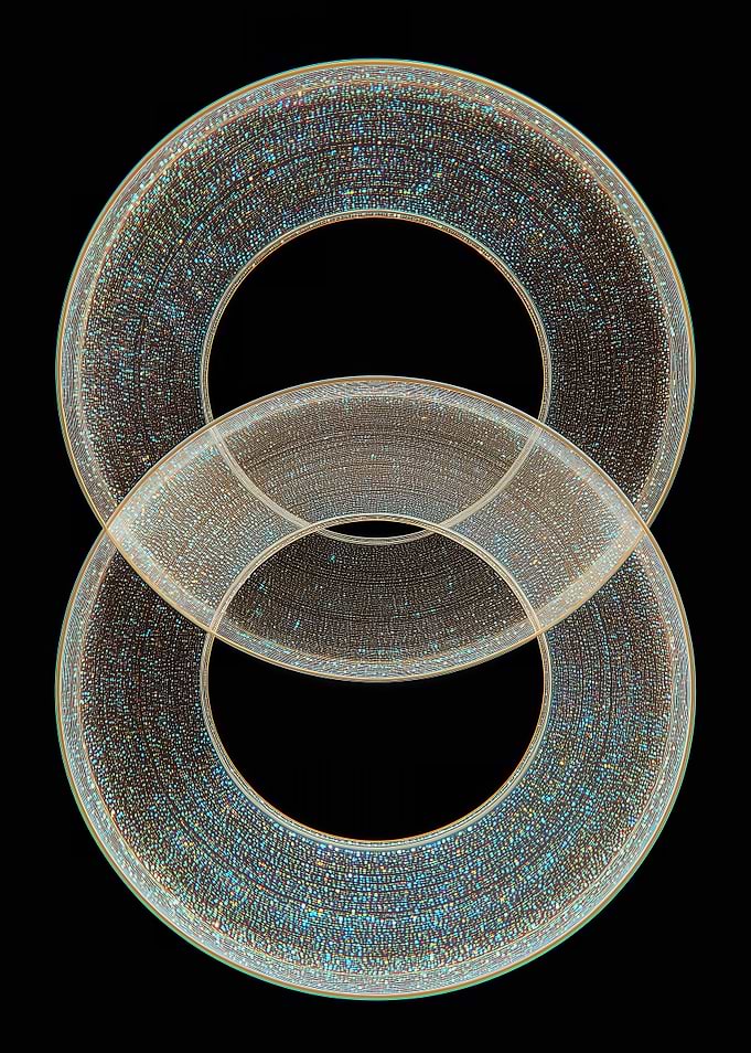 Abstract Intersecting Rings Pattern