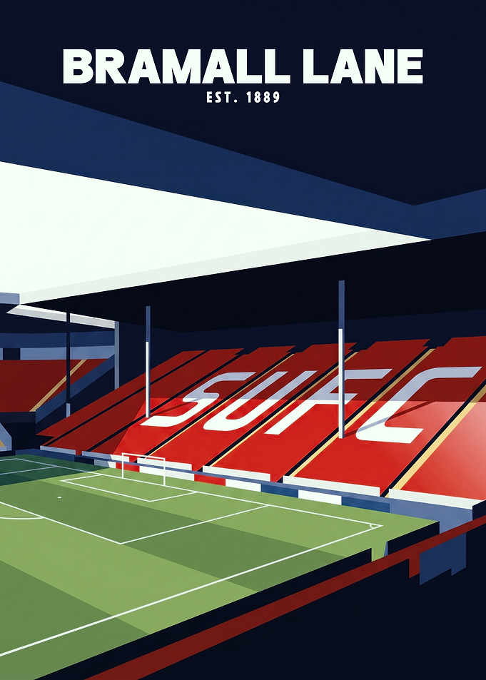 Bramall Lane Stadium Minimalist Poster